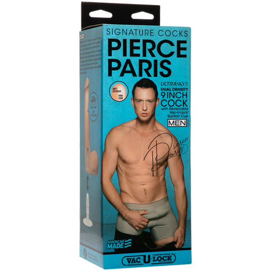 Signature Cocks - Pierce Paris 9" ULTRASKYN™ Cock with Removable Vac-U-Lock™ Suction Cup