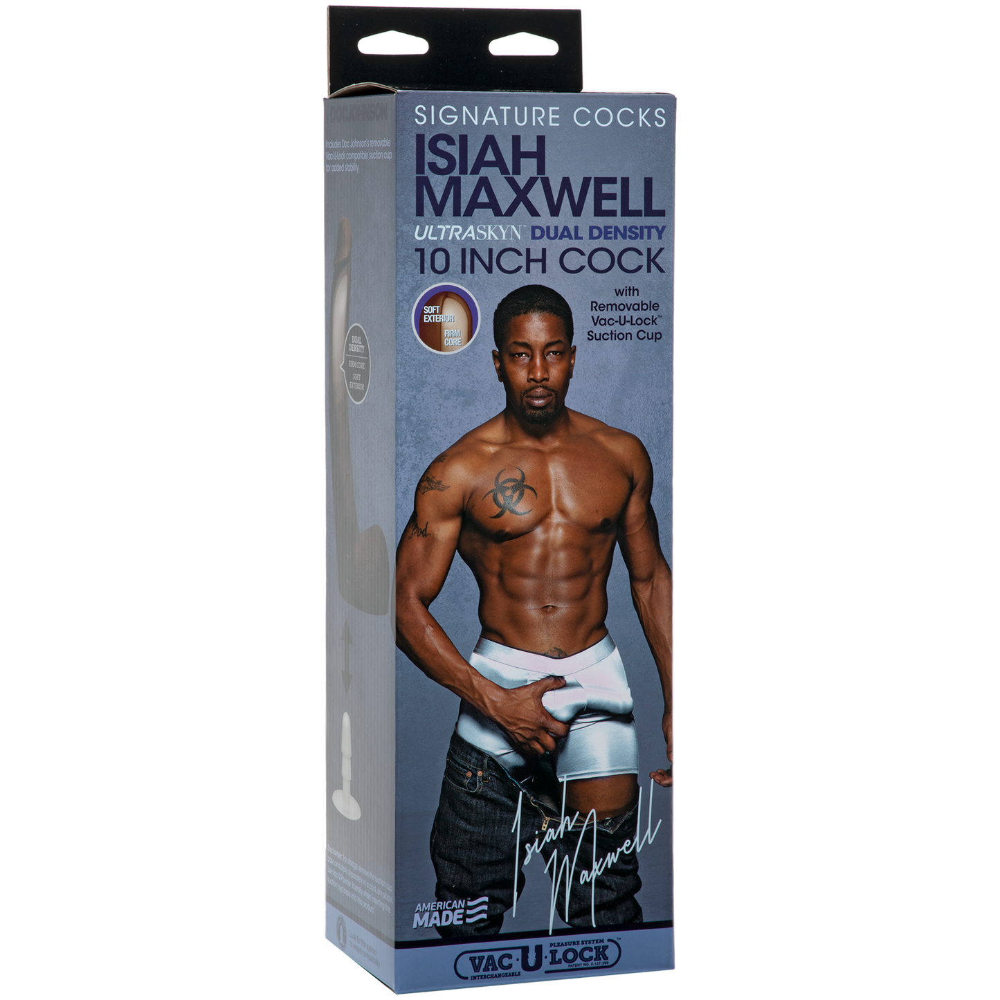 Signature Cocks - Isiah Maxwell 10" ULTRASKYN™ Cock with Removable Vac-U-Lock™ Suction Cup