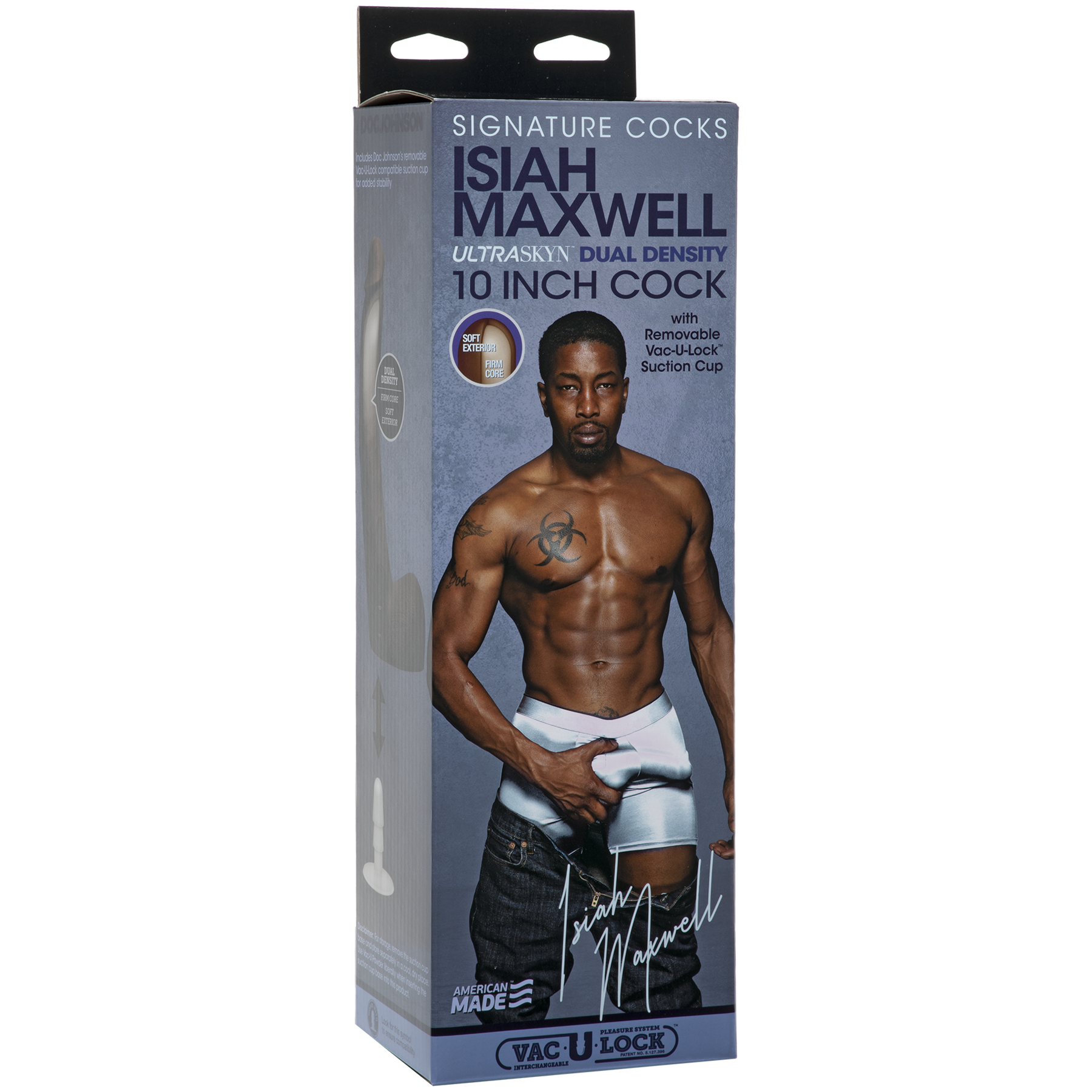 Signature Cocks - Isiah Maxwell 10" ULTRASKYN™ Cock with Removable Vac-U-Lock™ Suction Cup