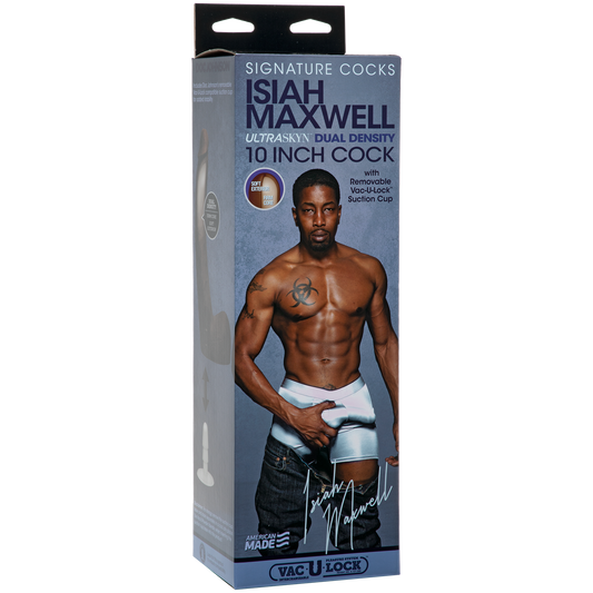 Signature Cocks - Isiah Maxwell 10" ULTRASKYN™ Cock with Removable Vac-U-Lock™ Suction Cup
