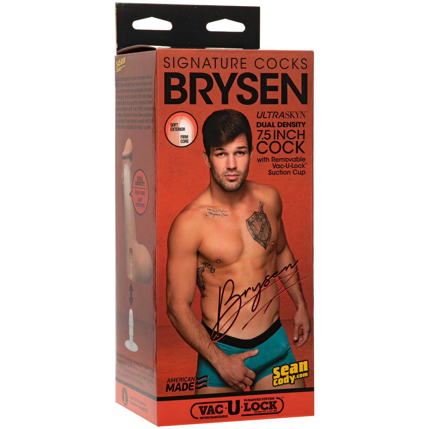 Signature Cocks - Brysen 7.5" ULTRASKYN™ Cock with Removable Vac-U-Lock™ Suction Cup