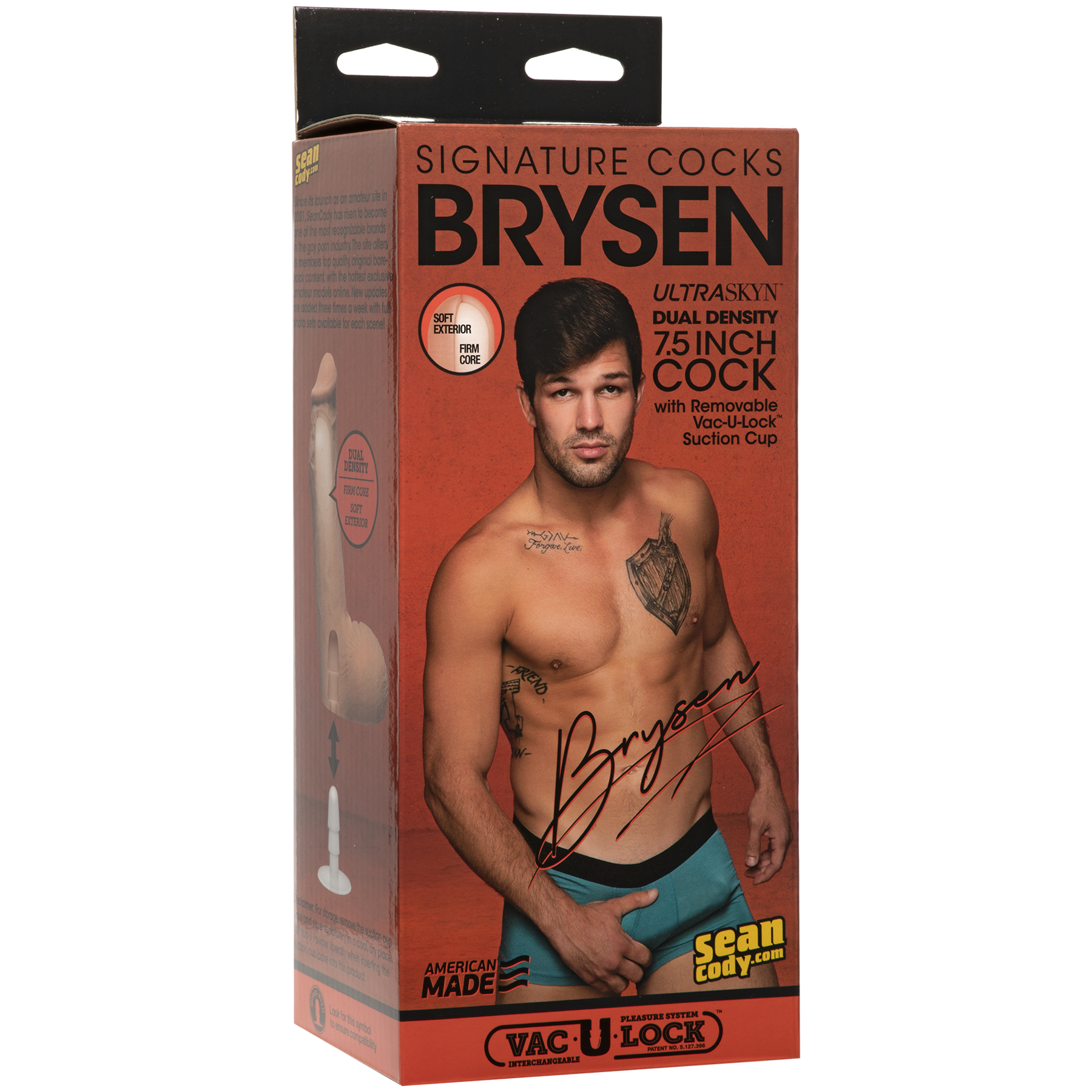 Signature Cocks - Brysen 7.5" ULTRASKYN™ Cock with Removable Vac-U-Lock™ Suction Cup