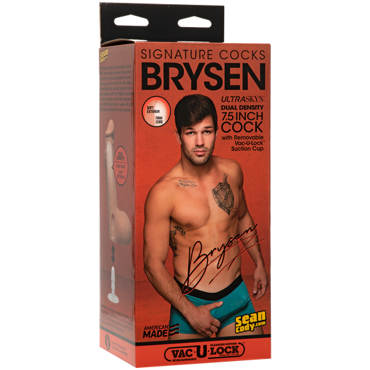 Signature Cocks - Brysen 7.5" ULTRASKYN™ Cock with Removable Vac-U-Lock™ Suction Cup