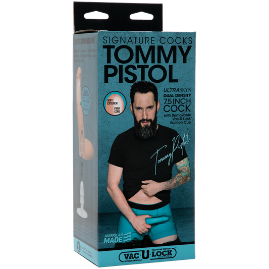 Signature Cocks - Tommy Pistol 7.5" ULTRASKYN™ Cock with Removable Vac-U-Lock™ Suction Cup
