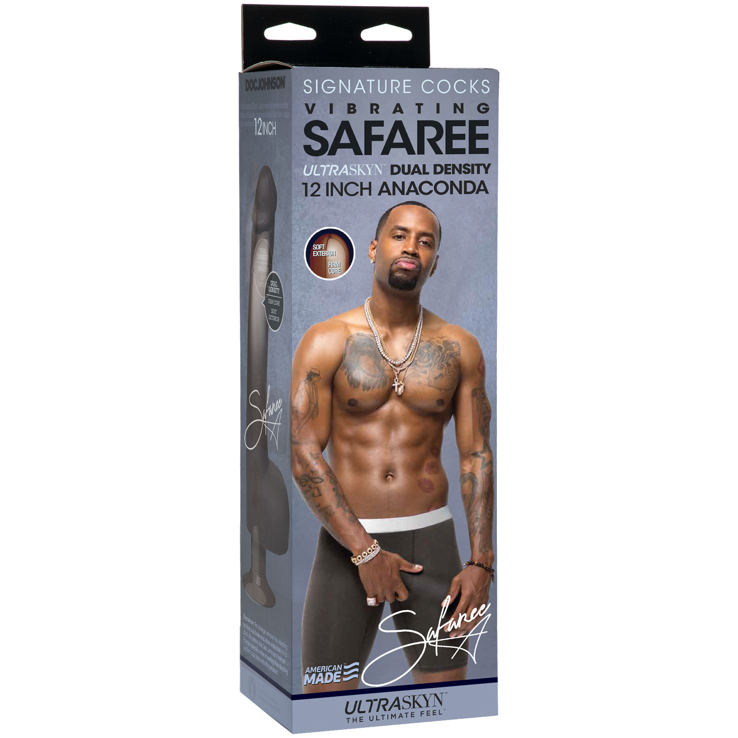 Signature Cocks - Vibrating Safaree Samuels Anaconda 12" ULTRASKYN™ Cock