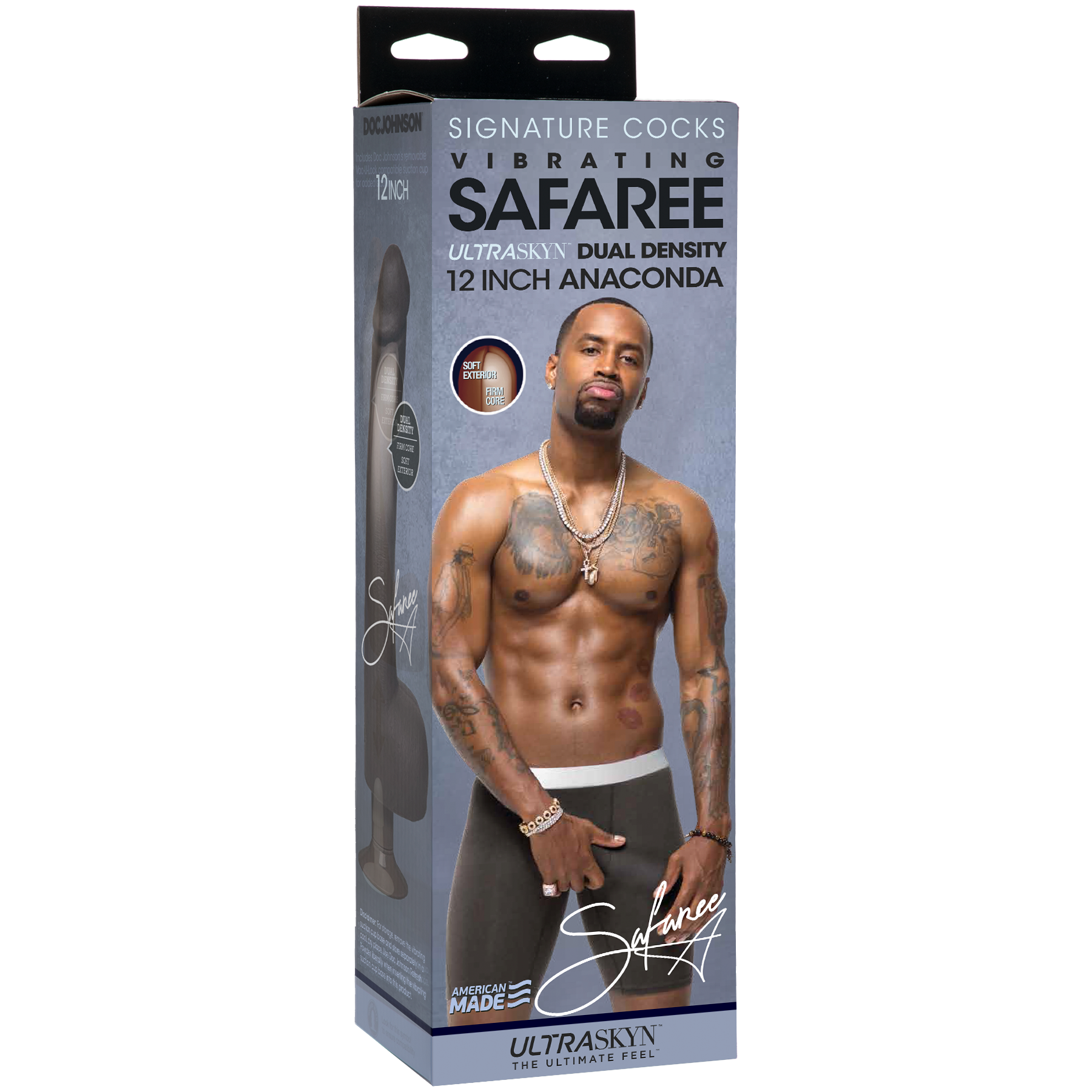 Signature Cocks - Vibrating Safaree Samuels Anaconda 12" ULTRASKYN™ Cock