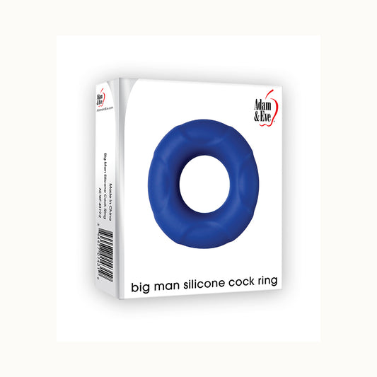 Adam & Eve Big Man Silicone Cock Ring Blue