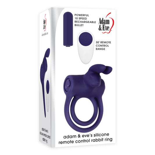 Adam & Eve Silicone Remote Control Rabbit Ring