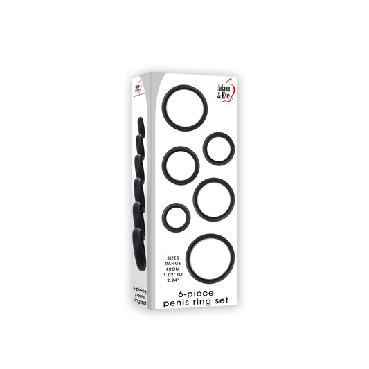 Adam & Eve 6-Piece Penis Ring Set