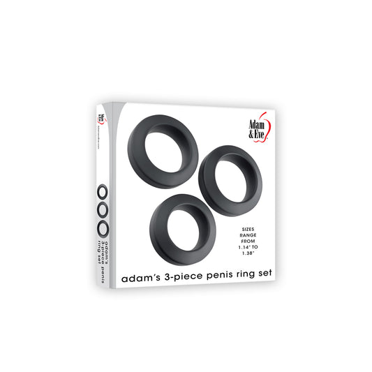 Adam's 3-Piece Penis Ring Set