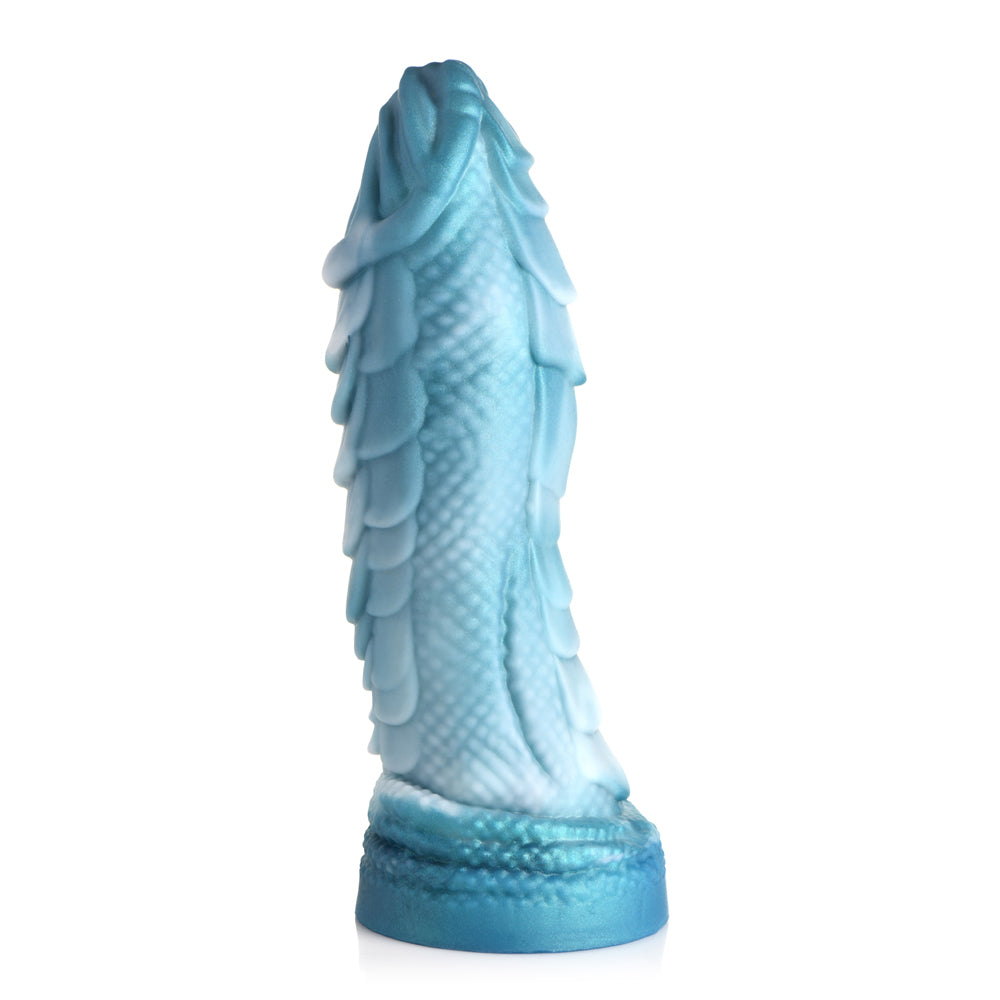 Creature Cocks - Sea Serpent Blue Scaly Silicone Dildo