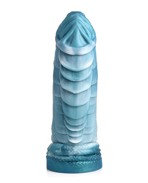 Creature Cocks - Sea Serpent Blue Scaly Silicone Dildo