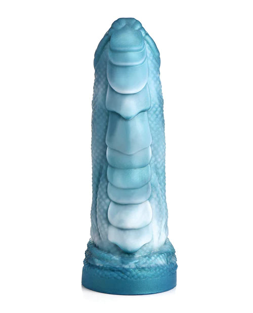 Creature Cocks - Sea Serpent Blue Scaly Silicone Dildo