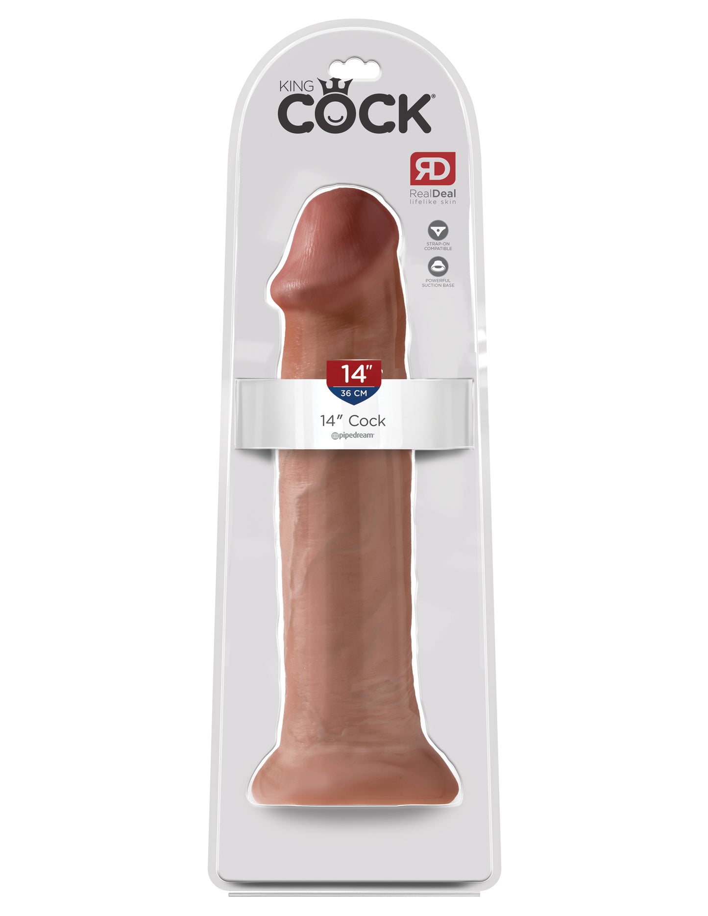 King Cock 14" Cock Tan