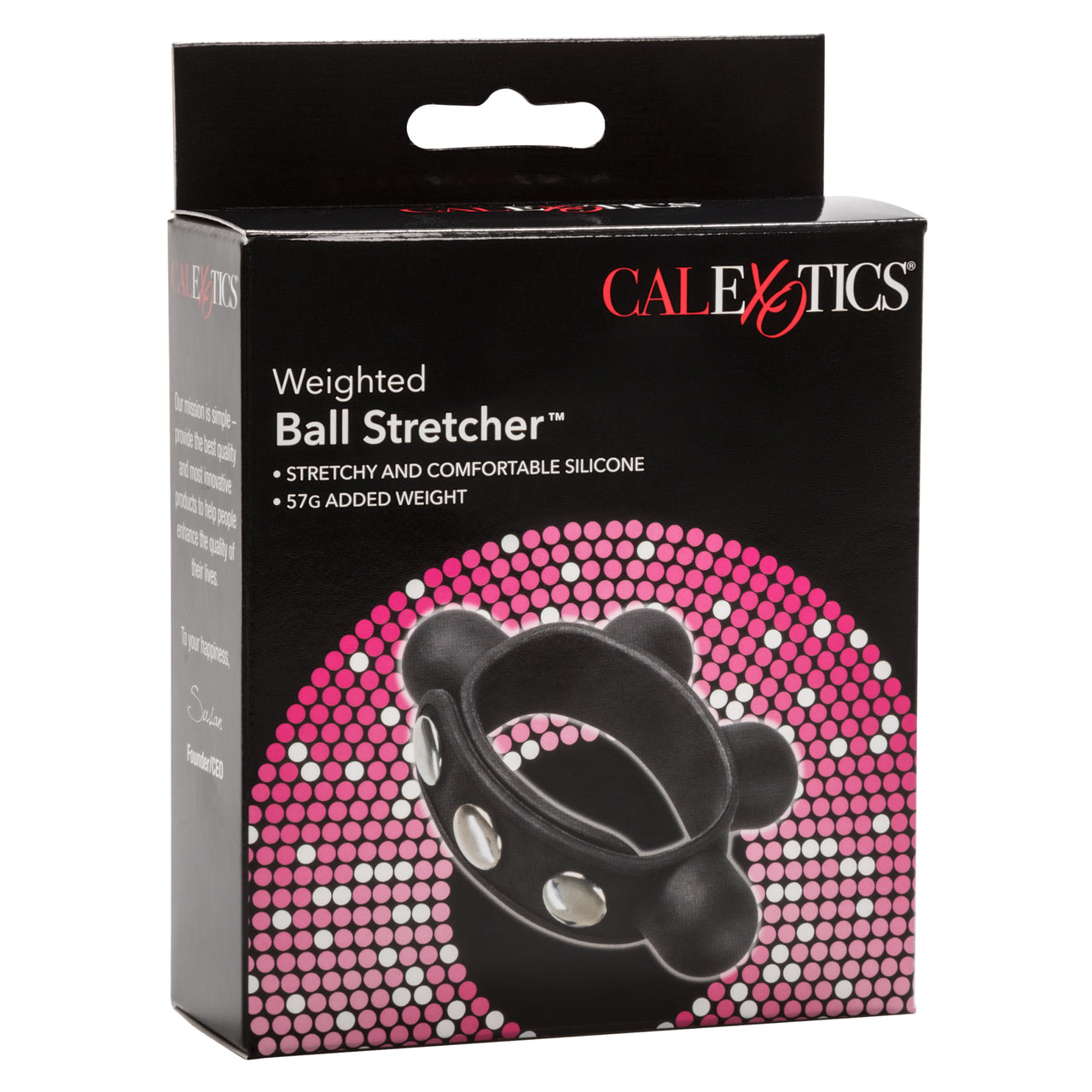 CalExotics Silicone Weighted Ball Stretcher™ Black
