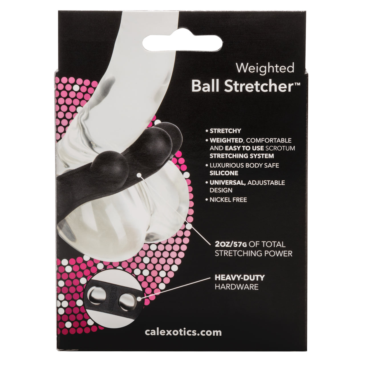 CalExotics Silicone Weighted Ball Stretcher™ Black