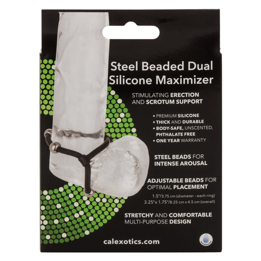 CalExotics Steel Beaded Dual Silicone Maximizer