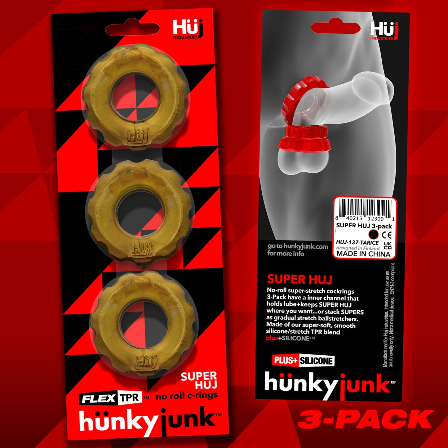 Hünkyjunk - Super HUJ 3-Pack Cockrings