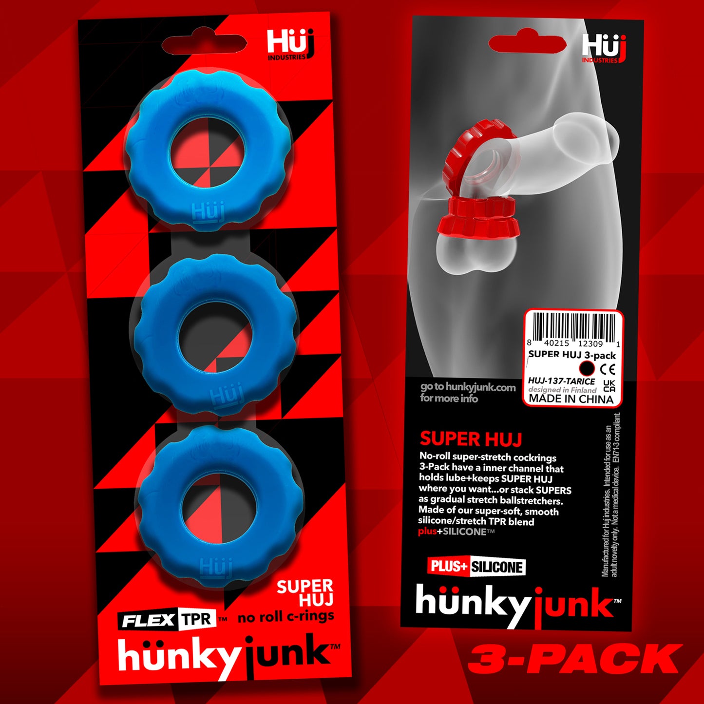 Hünkyjunk - Super HUJ 3-Pack Cockrings