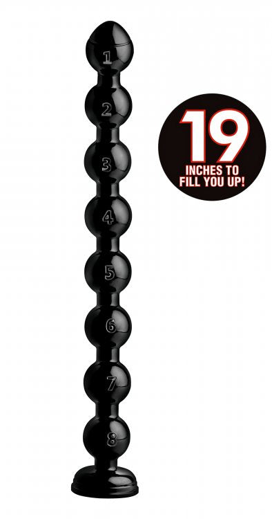 Hosed 19" Beaded Thick Anal Snake