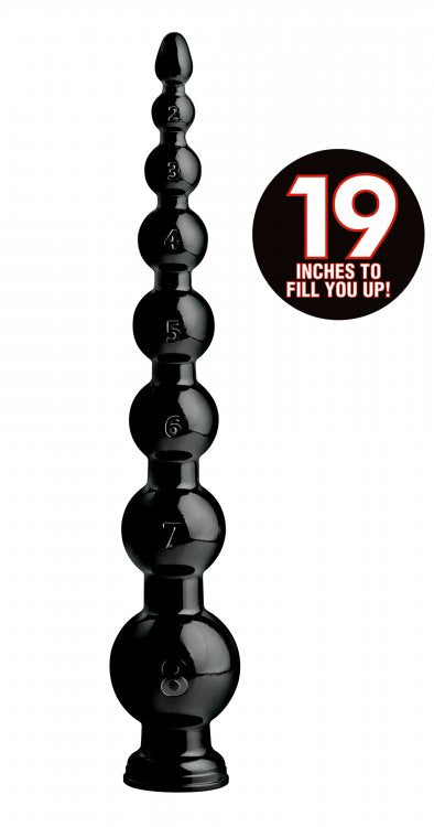 Hosed 19" Graduated Bead Anal Snake