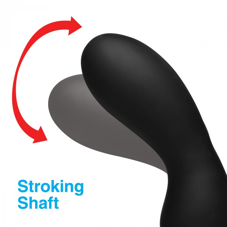 Alpha-Pro™ 7X P-Stroke Silicone Prostate Stimulator With Stroking Shaft