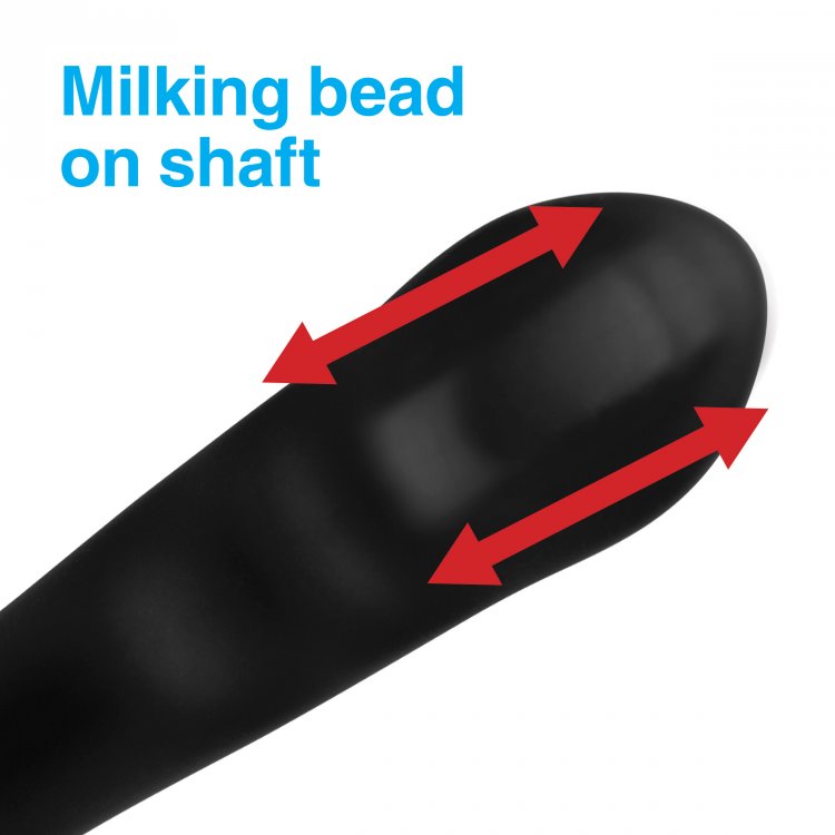 Alpha-Pro™ 7X P-Milker Silicone Prostate Stimulator With Milking Bead