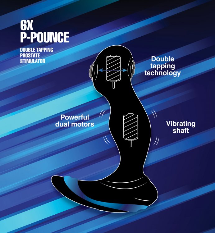 Alpha-Pro™ 6X P-Pounce Double Tapping Prostate Stimulator