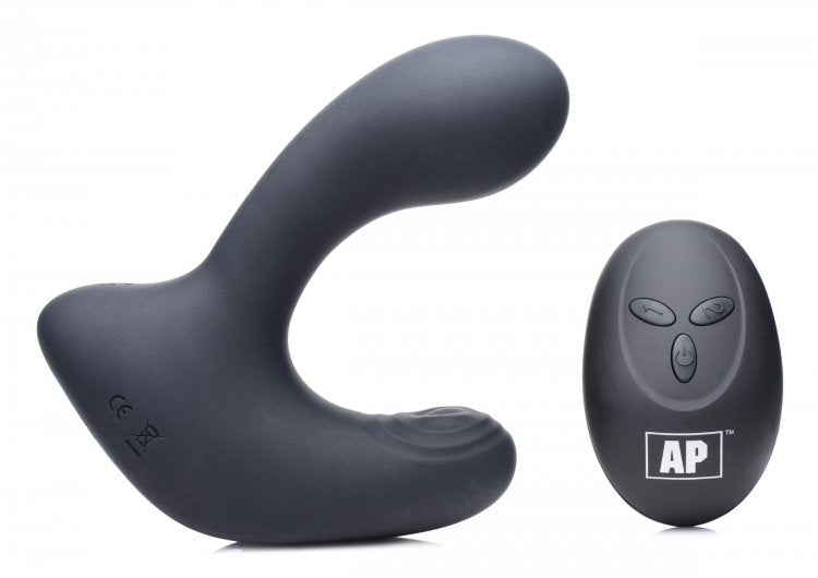 Alpha-Pro™ 10X P-Pulse Taint Tapping Silicone Prostate Stimulator With Remote
