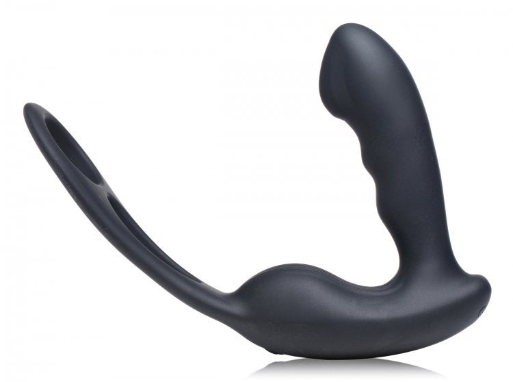 Alpha-Pro™ 7X P-Strap Milking And Vibrating Prostate Stimulator With Cock & Ball Harness