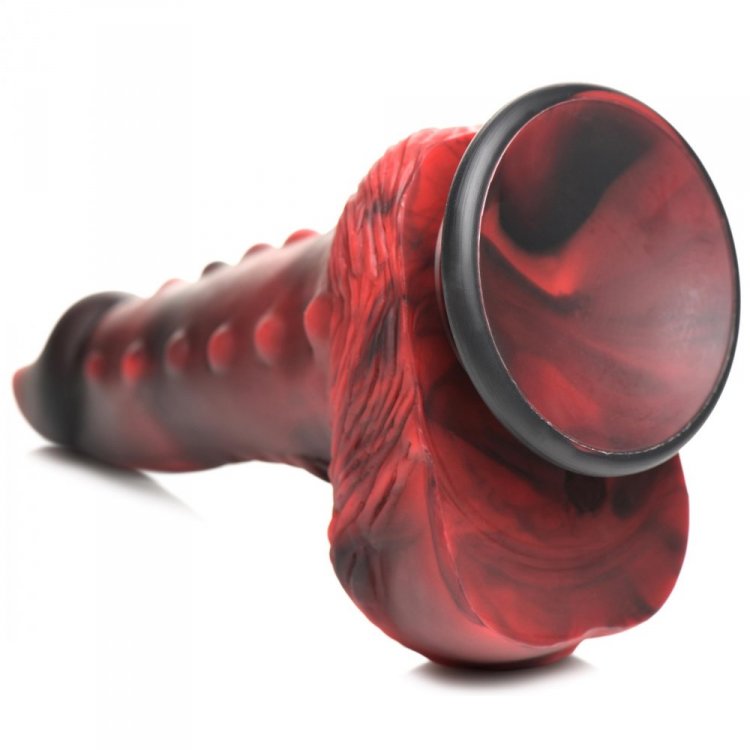 Creature Cocks - Lava Demon Thick Nubbed Silicone Dildo