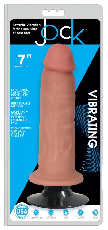 Jock™ Light Vibrating Dildo - 7 Inch