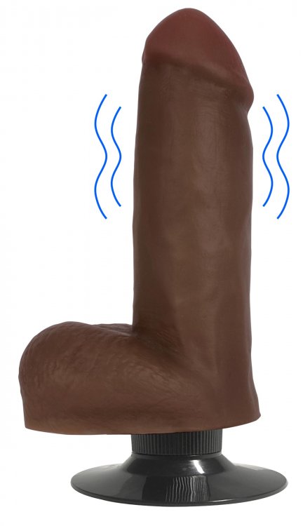Jock™ Dark Vibrating Dong with Balls - 6 Inch