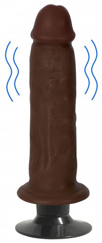 Jock™ Dark Vibrating Dildo - 7 Inch