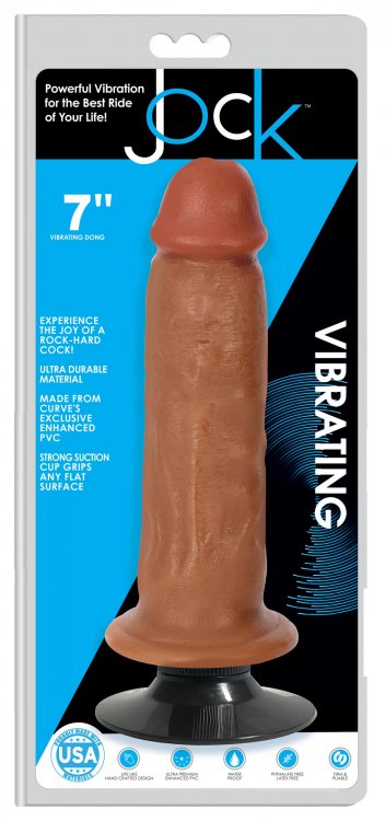 Jock™ Medium Vibrating Dildo - 7 Inch