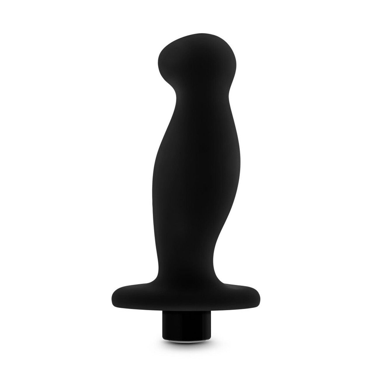 Anal Adventures Platinum - Silicone Vibrating Prostate Massager 02 - Black