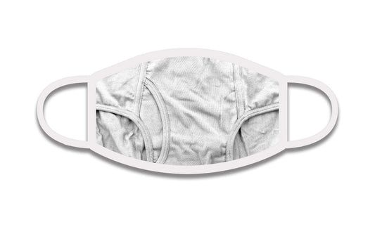 Tighty Whities Underwear 3-Ply Face Mask