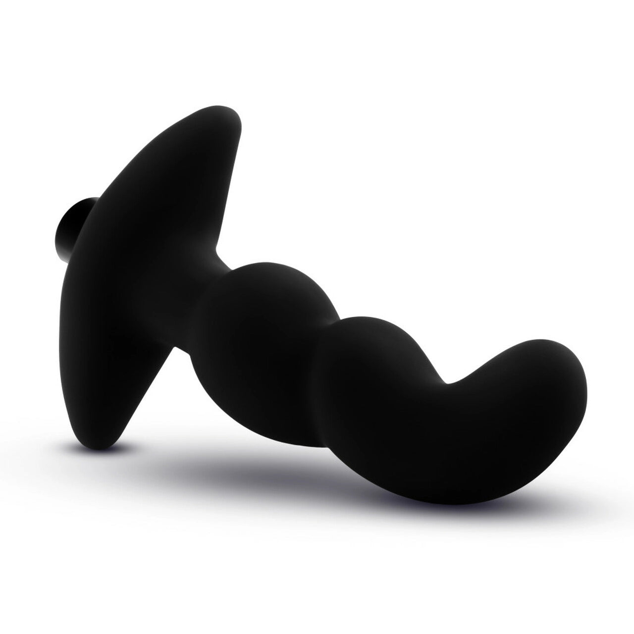 Anal Adventures Platinum - Silicone Vibrating Prostate Massager 03 - Black