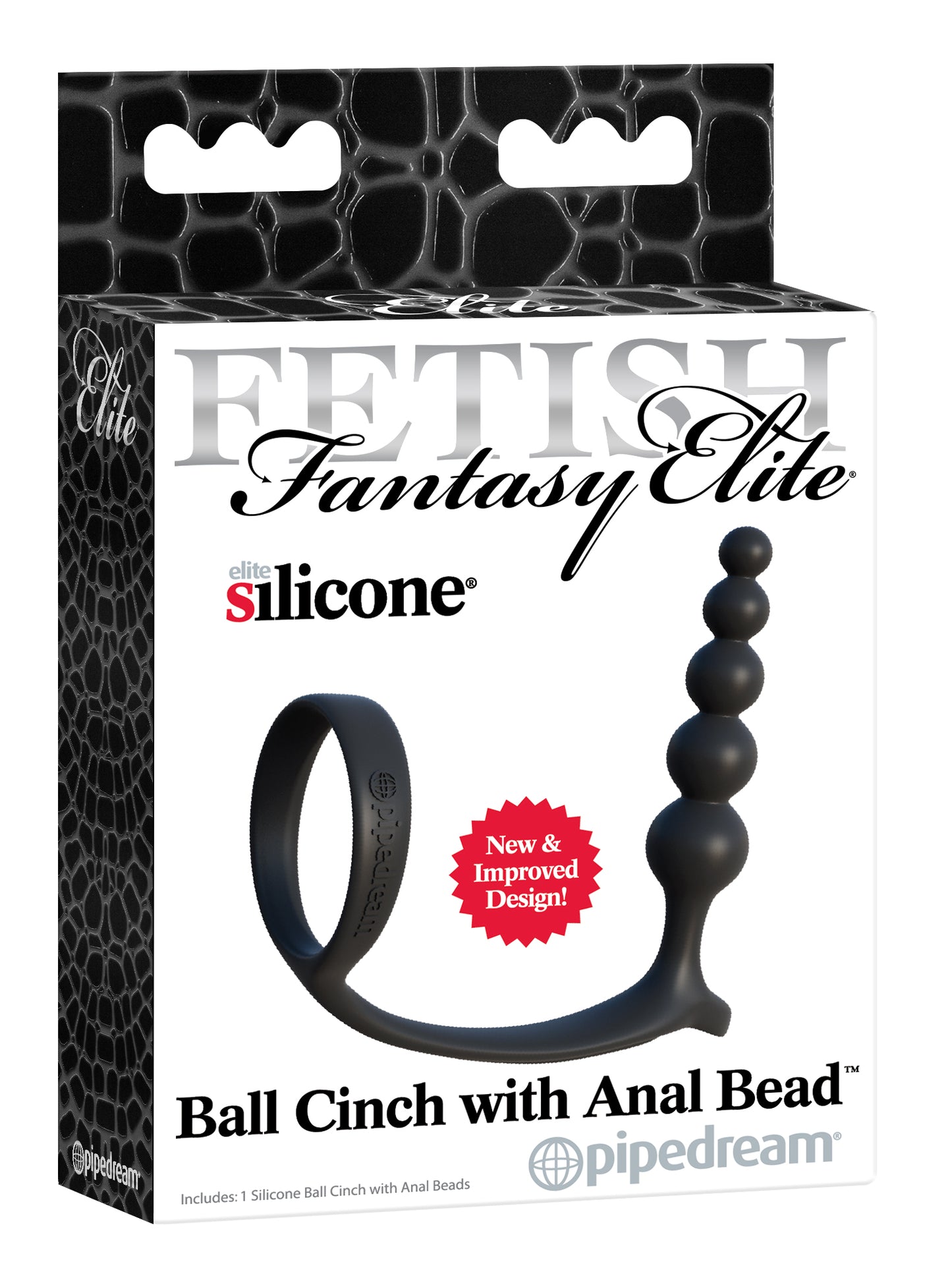 Fetish Fantasy Elite Ball Cinch with Anal Bead - Black