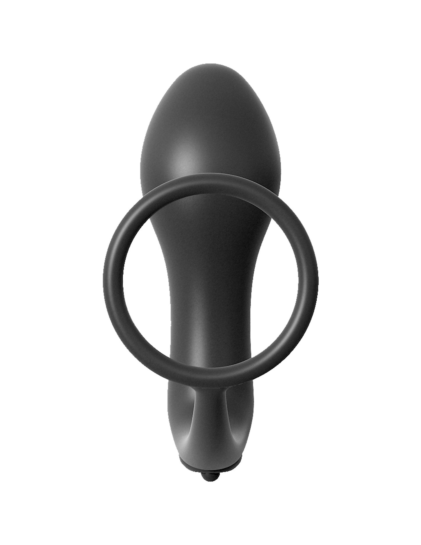 Anal Fantasy Collection Ass-Gasm Cockring Vibrating Plug Black