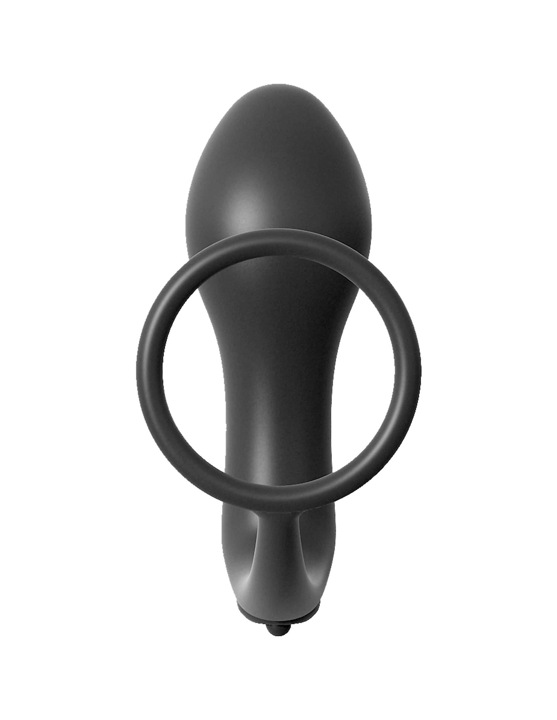 Anal Fantasy Collection Ass-Gasm Cockring Vibrating Plug Black
