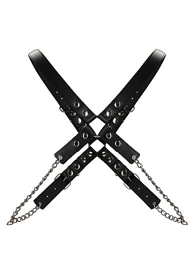 Ouch! Men's Chain Harness - One Size - Black