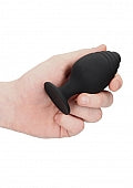 Ouch! Rippled Butt Plug Set Black