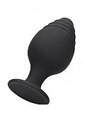 Ouch! Rippled Butt Plug Set Black