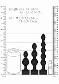 Ouch! Silicone USB-Rechargeable Anal Set Black
