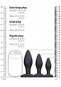 Ouch! Apex Butt Plug Set Black