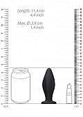 Ouch! Edgy Butt Plug Black