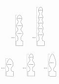 Ouch! Silicone USB-Rechargeable Anal Set Black