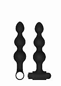 Ouch! Silicone USB-Rechargeable Anal Set Black