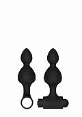 Ouch! Silicone USB-Rechargeable Anal Set Black